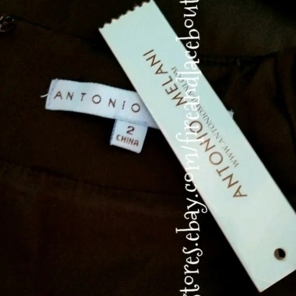 💥NWT💥 ANTONIO MELANI SATIN COCKTAIL DRESS SZ XS 2 - Picture 5 of 5